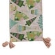 preview thumbnail 2 of 0, Hand-Embroidered Cotton Printed Table Runner with Christmas Trees Pattern, Beads, French Knots and Tassels