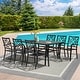 preview thumbnail 13 of 16, Outdoor Patio Stackable Dining Chairs Set of 4/6