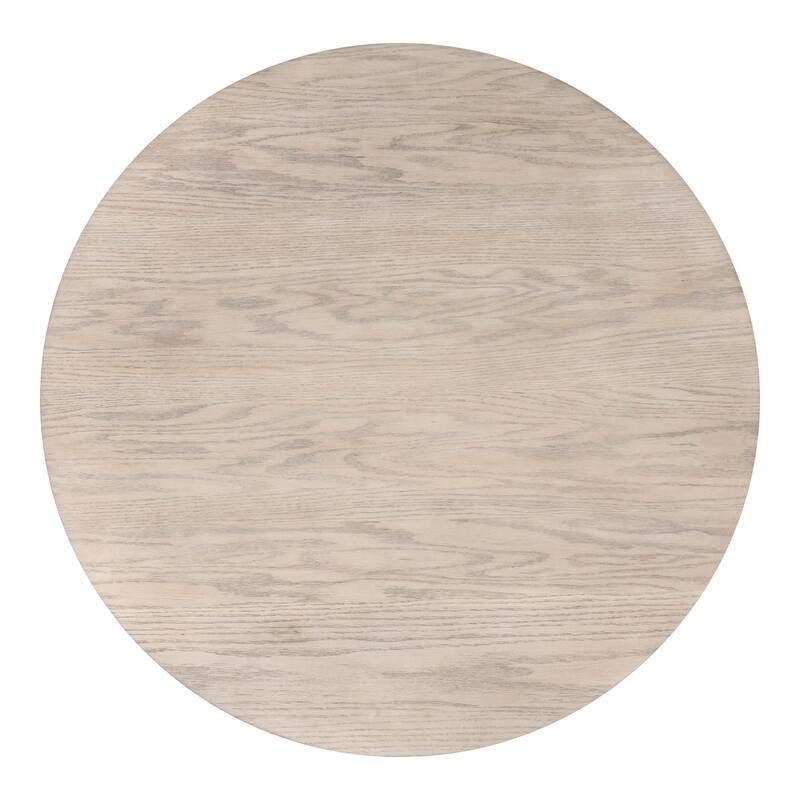 Furniture of America Galgary Mid-Century Modern 5-Piece Round Wooden Dining Table Set