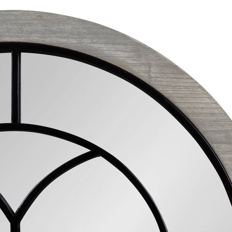 Kate and Laurel Joffrey Arch Windowpane Framed Wall Mirror