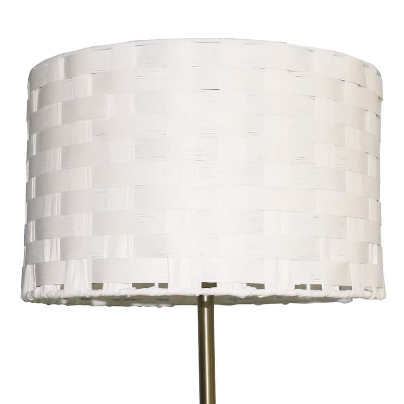Minimalist Marble Base Neutral Shade Standing Floor Lamp