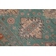 preview thumbnail 6 of 5, Bohemian Kazak Anaya Green/Green Wool Rug - 7'9'' x 10'1''