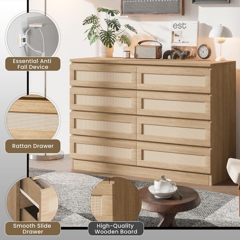 Rattan Dresser for Bedroom