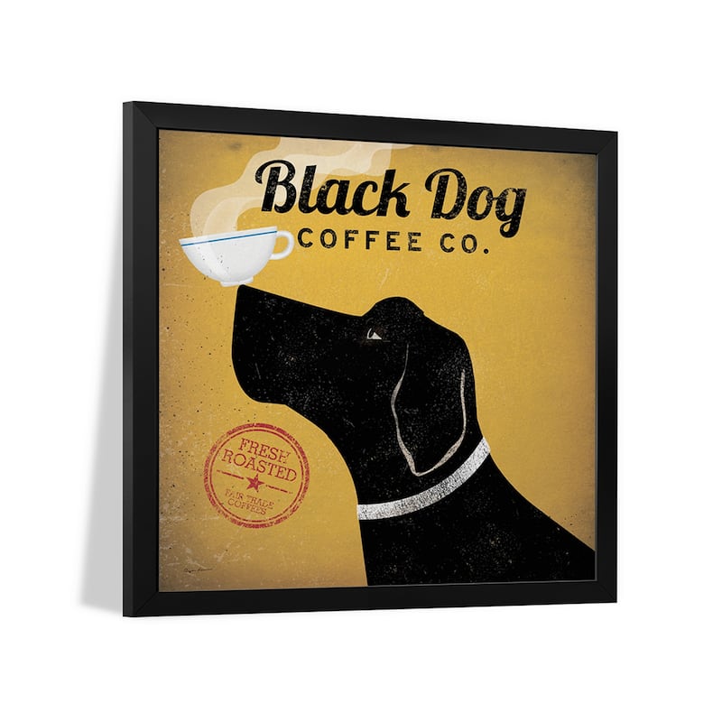 Black Dog Coffee Co. Premium Framed Poster by Ryan Fowler