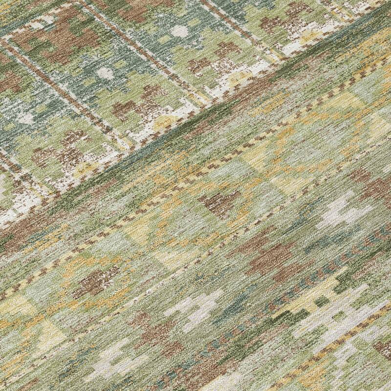 Machine Washable Indoor/ Outdoor Global Haswell Chantille Rug