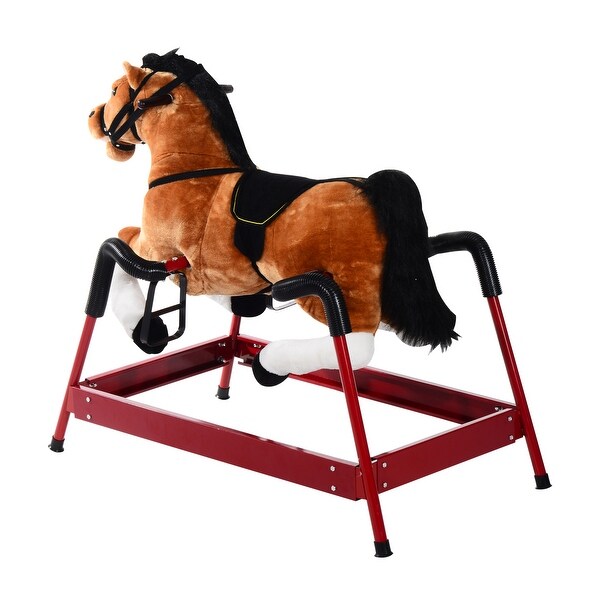 kids bouncing horse