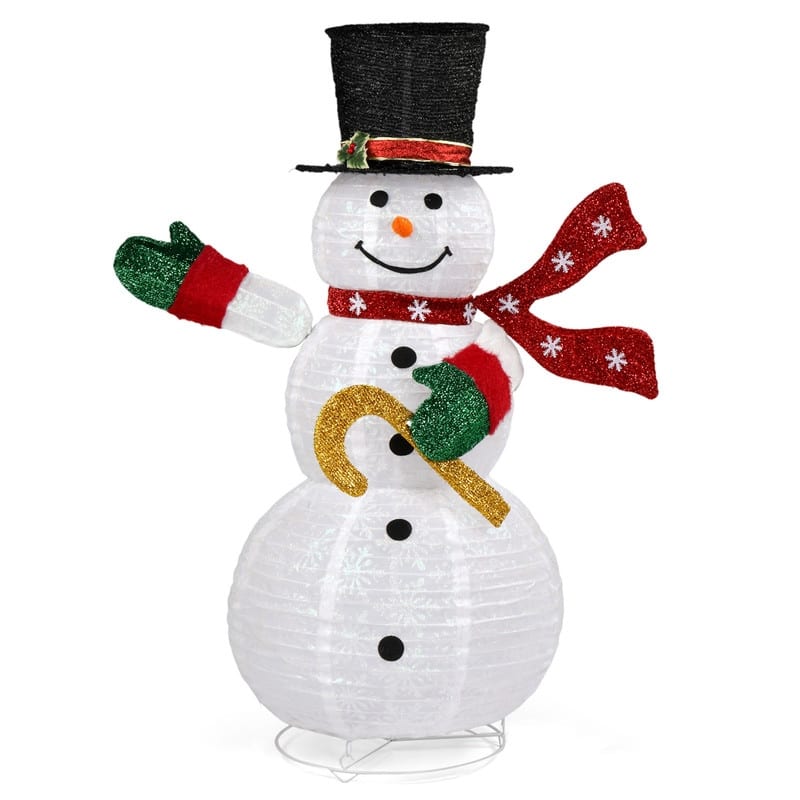 Lighted Pop-Up Snowman Outdoor Christmas Holiday Decoration