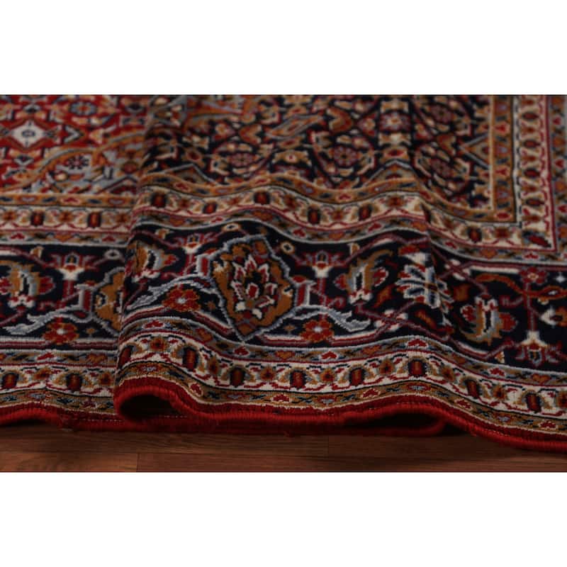 Geometric Red Tabriz Turkish Area Rug Machine Made Carpet - 9'8"x 12'10"
