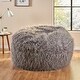 preview thumbnail 20 of 18, Lachlan Glam Faux Fur Bean Bag Chair by Christopher Knight Home