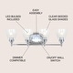 preview thumbnail 23 of 82, Magnolia Metal/Glass LED Vanity, by JONATHAN Y
