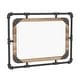 preview thumbnail 7 of 8, Furniture of America Revo Industrial 31-inch Metal Wall Mirror Natural