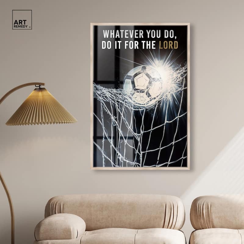 Do it for the Lord Soccer Shadowbox by Art Remedy