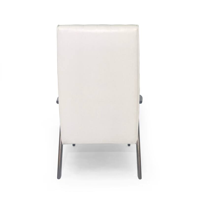 Modern Faux Leather Upholstered Accent Chair聽