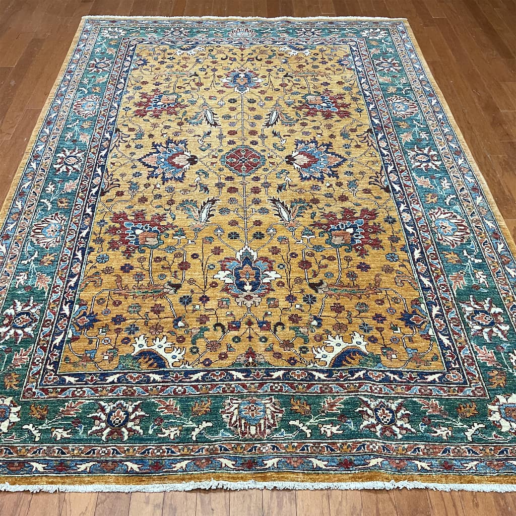 HERAT ORIENTAL Handmade Oushak Wool Rug - 5'9" x 8'5"