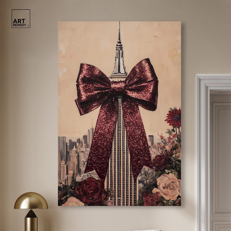 Sparkling Empire State Building Canvas by Art Remedy, Gallery Wrapped