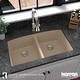 preview thumbnail 48 of 58, Karran Undermount Quartz 32 in. 50/50 Double Bowl Kitchen Sink Kit