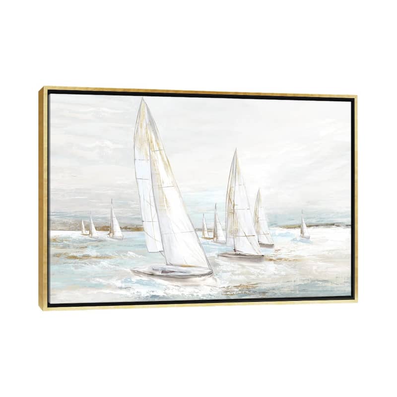 iCanvas "Windswept Sails I" by Eva Watts Framed Canvas Print - Gold - 32x48