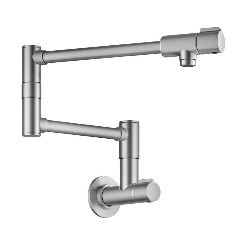 KRAUS Bolden 2 Handle Wall Mount Pot Filler Faucet w/ Retractable Arm