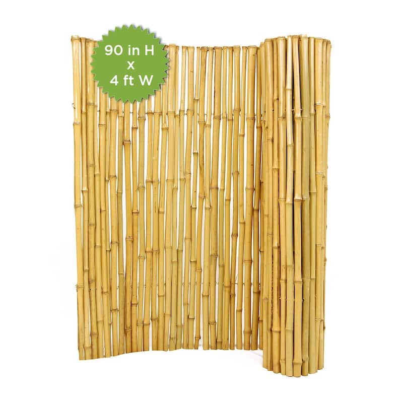 Natural Bamboo Fencing Rolled Fence Panel Patio Privacy Screen