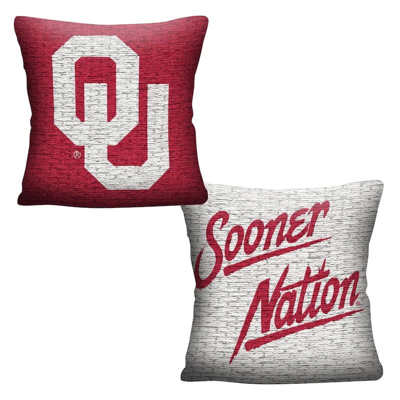 NCAA Oklahoma Sooners Invert 20 Inch Pillow