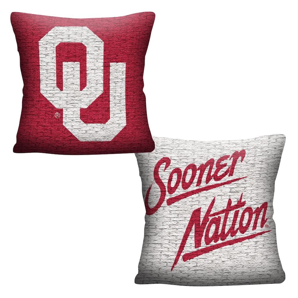 NCAA Oklahoma Sooners Invert 20 Inch Pillow