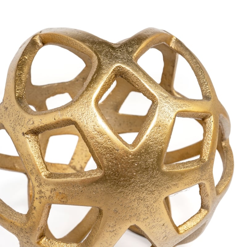 Vyan Decorative Metal Orb Sculpture