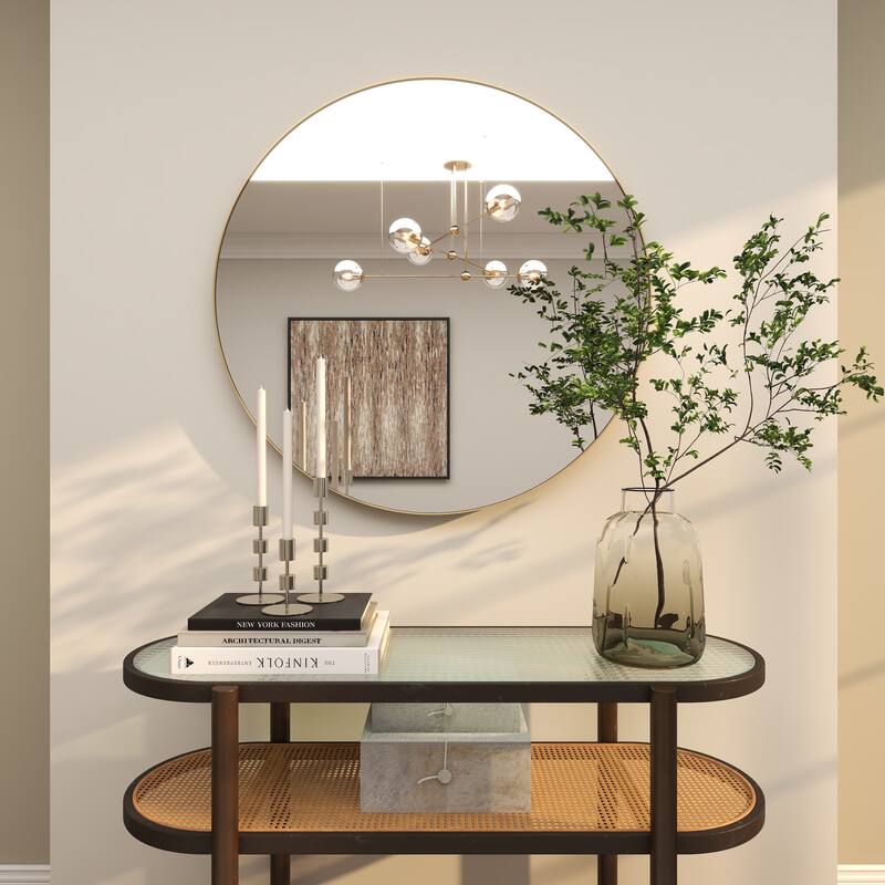 Multiple Frame Finishes / Sizes Modern Contemporary Round Wall Mirrors