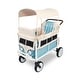 preview thumbnail 1 of 5, WonderFold Volkswagon Bus Quad Stroller Wagon Bondi Blue