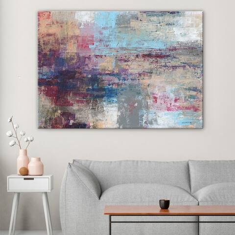 She Loves Me Blue Gallery Wrapped Canvas Wall Art by Norman Wyatt Home