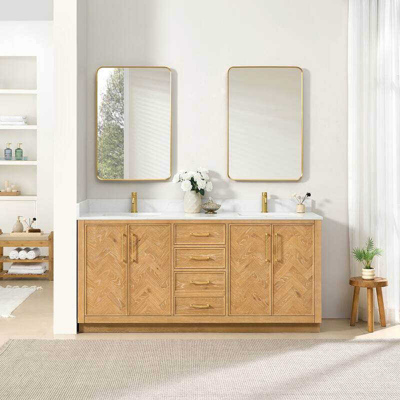 Jakarta Bath Vanity with Quartz Stone Top without Mirror