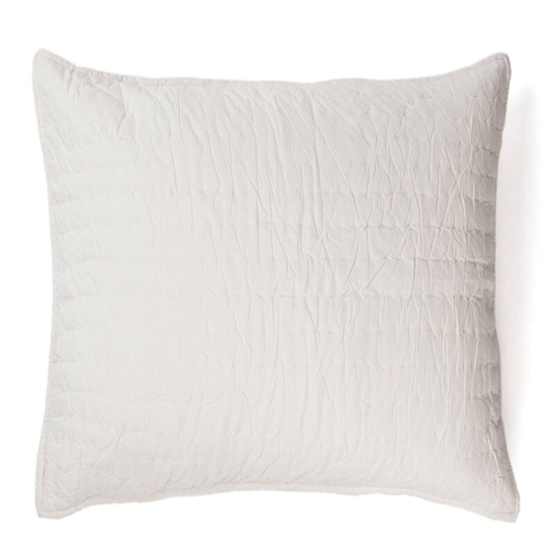 Brighton Ivory Cotton Sham - Euro Square