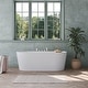preview thumbnail 28 of 39, Roman Tub Faucet with Handheld Shower 3-Handle Deck Mount Bathtub Faucet Set