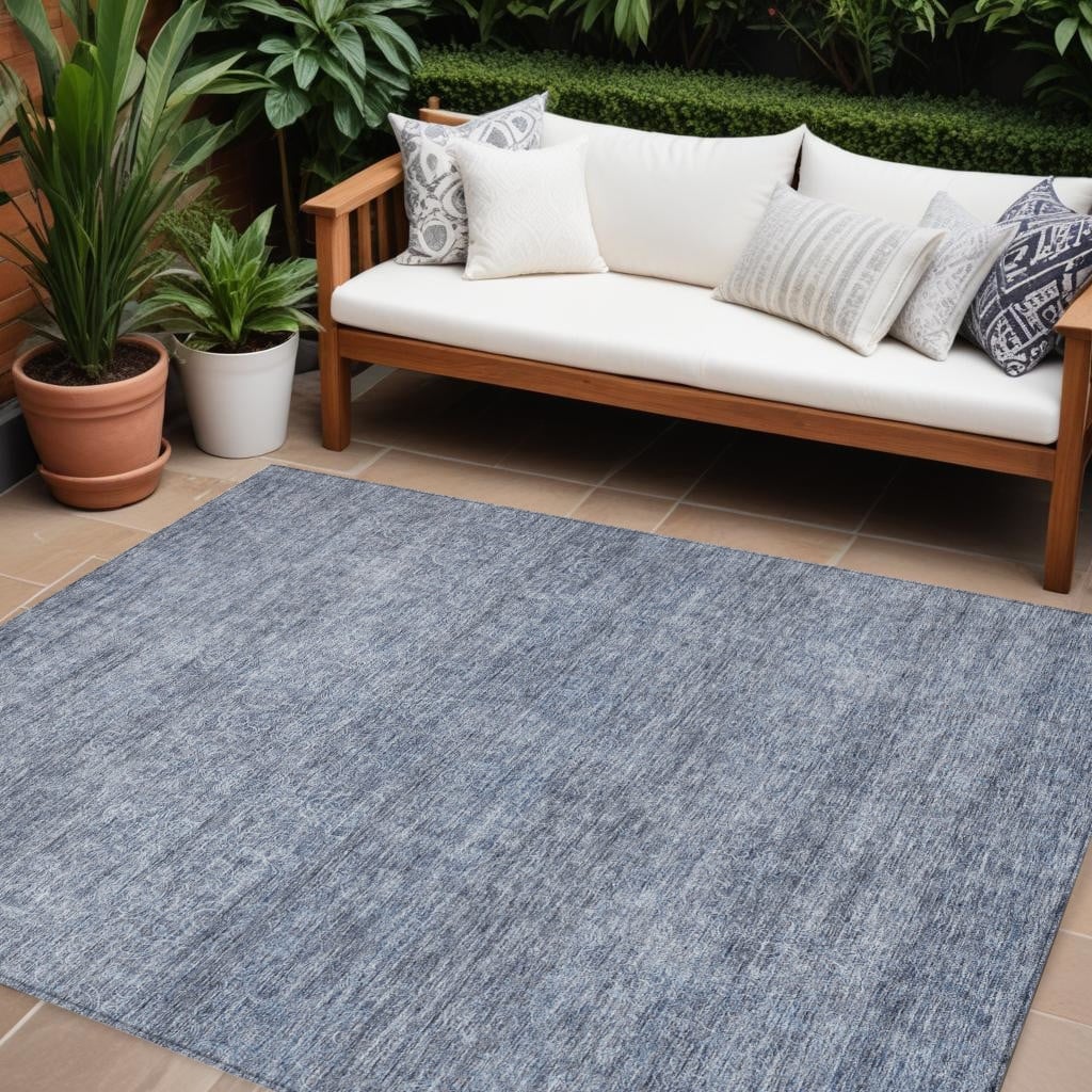 HomeRoots Abstract Transitional Rectangle Outdoor Rug