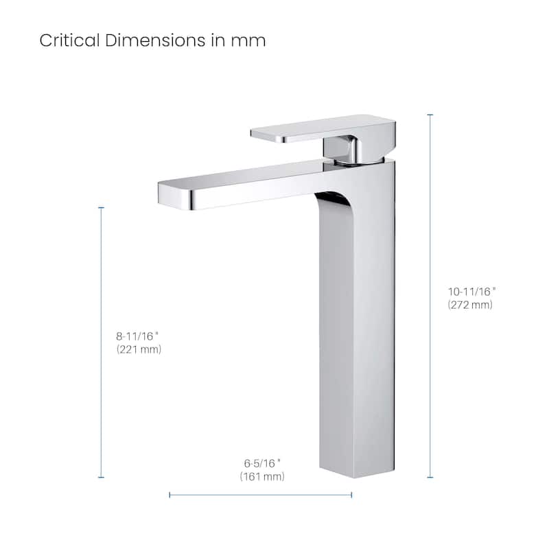 Blaze-T Single Handle Bathroom Vessel Sink Faucet