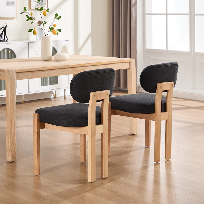 Wooden Dining Chairs Set of 2