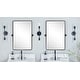 preview thumbnail 3 of 126, TEHOME Woodvale Rectangle Vertical Metal Wall Mirrors