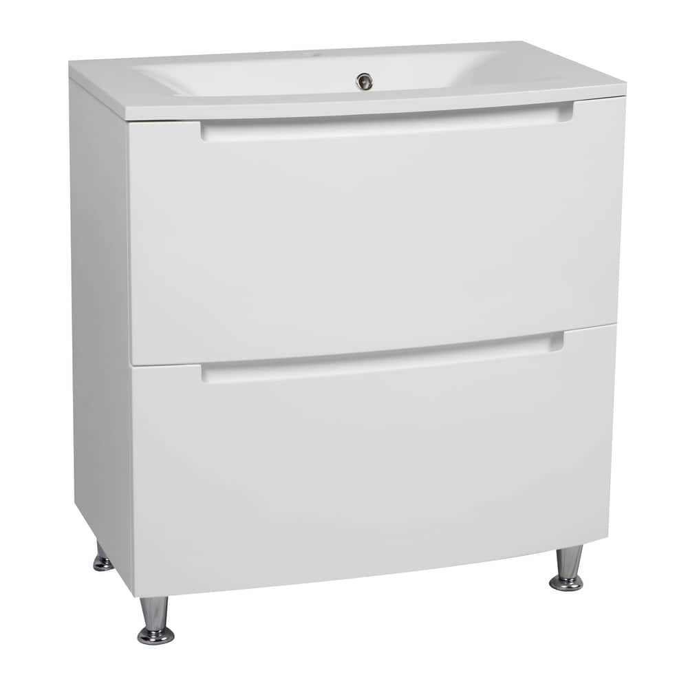 Modern Free standing Bathroom Vanity with Washbasin | Delux Collection with Mirror