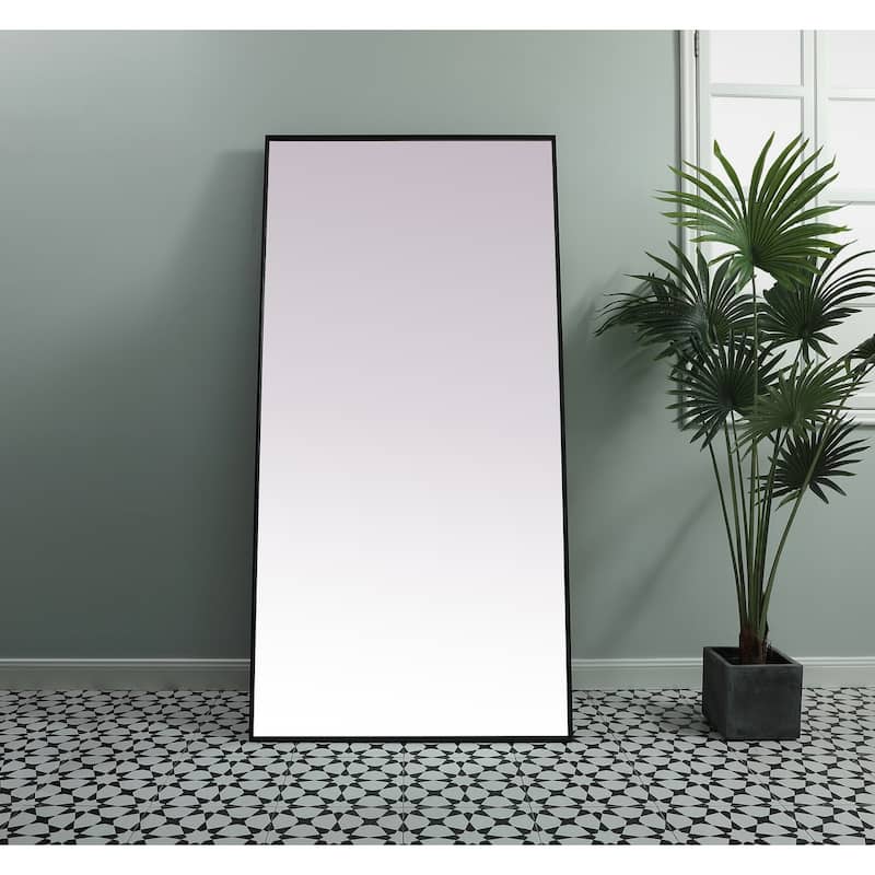 Indigo Home Metal Frame Rectangle Full Length Mirror 36x72 Inch