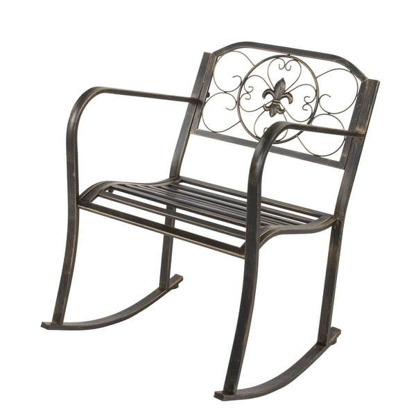 Wrought iron rocking chair for sale clearance