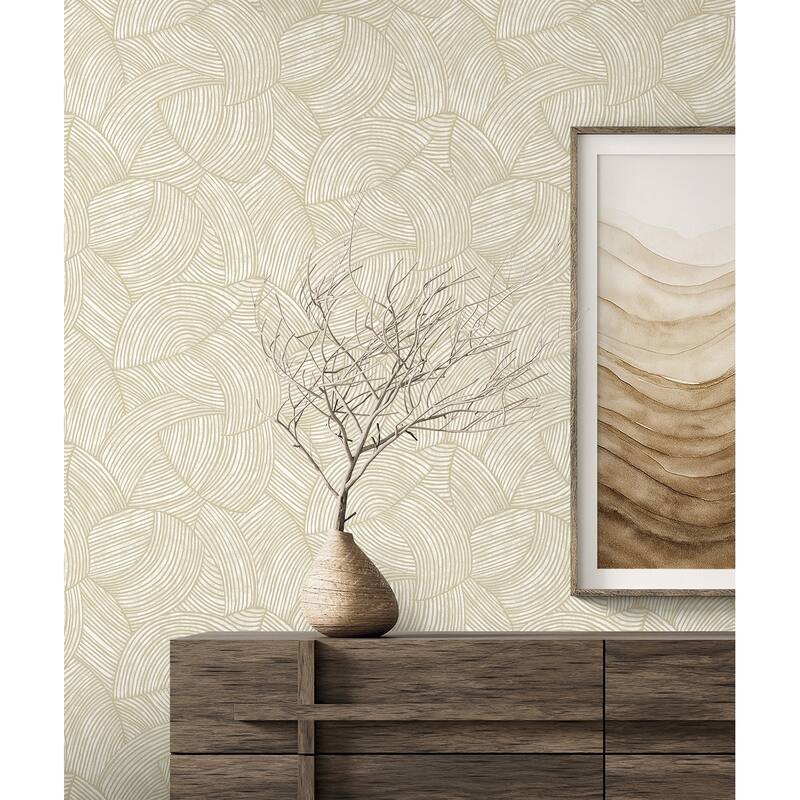 Seabrook Designs Stellara Palms Non-Woven Unpasted Wallpaper