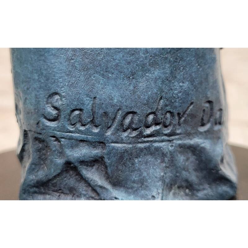 Salvador Dali Havana Man Smoking Cigar Bronze Sculpture Statue Hand Made Artwork