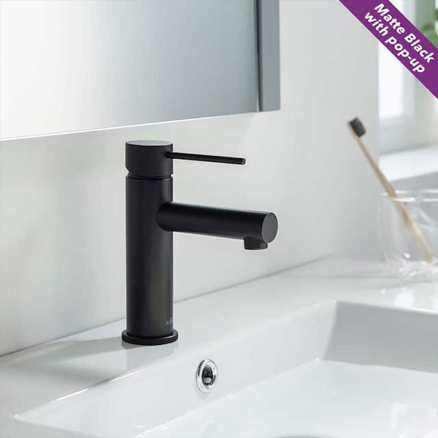 Luxury Solid Brass Single Hole Bathroom Faucet