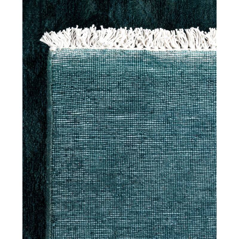 Overdyed One-of-a-Kind Hand-Knotted Area Rug - Green - 3' 3" x 5' 2"