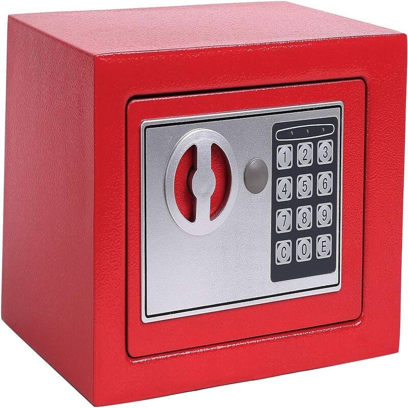 Electronic Security Safe Box - Red
