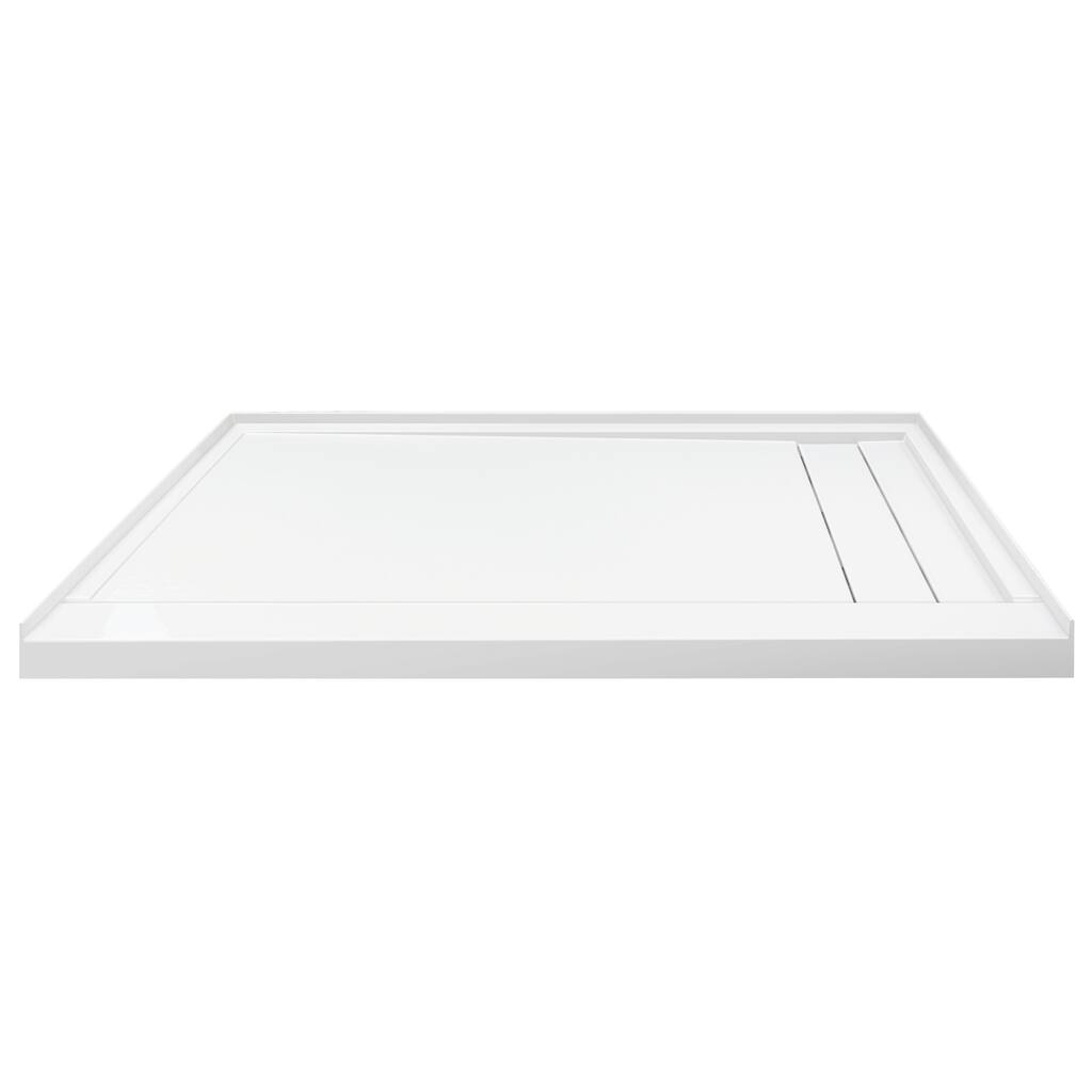Transolid Linear 60" x 30" Alcove Shower Base with Right Hand Drain - 60" x 30" - 60" x 30"
