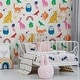 preview thumbnail 2 of 2, Joules Country Critters Heroes White and Rainbow Wallpaper