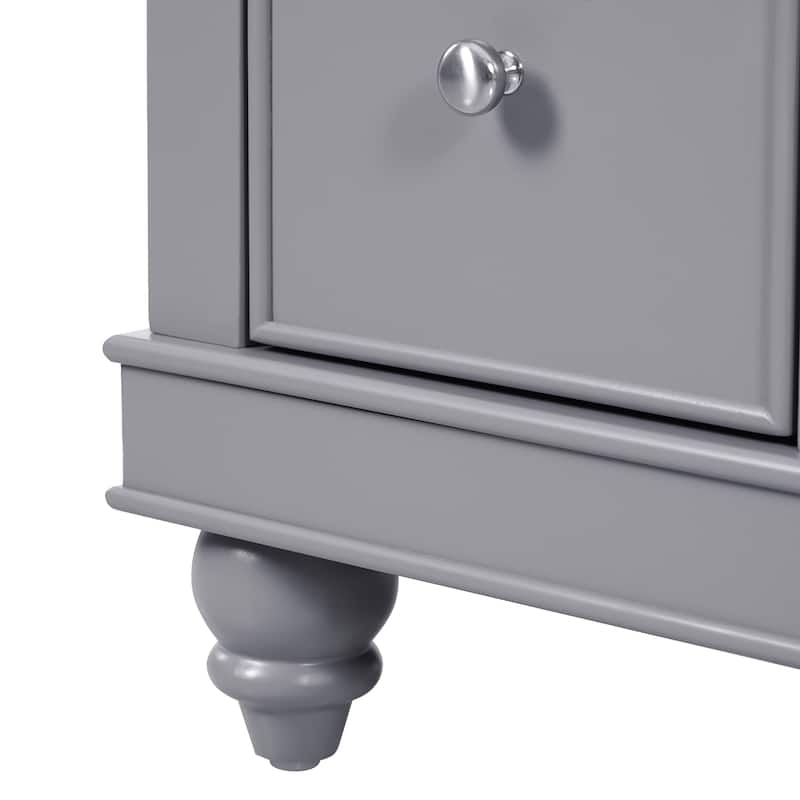 GDFStudio - Mario 36" Bathroom Vanity Cabinet with 4 Drawers and 1 Soft-Close Door