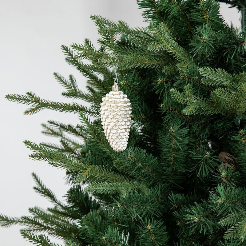 Glitzhome 160ct Christmas Elegant 29-Finish Ball Boxed Shatterproof Ornaments