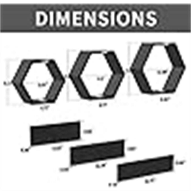 Floating Shelves Wall - 3.94"D x 12.99"W x 11.42"H
