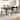 Furniture of America Lucan Modern Farmhouse 5-Piece Black Solid Wood Dining Set